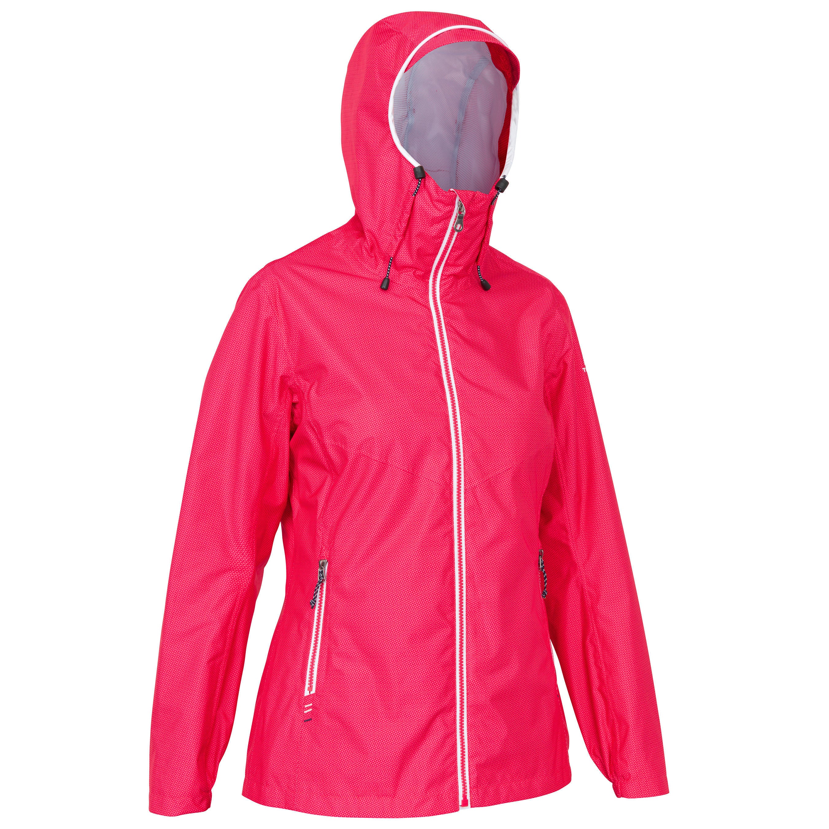 Women's waterproof sailing raincoat Tribord 100, pink