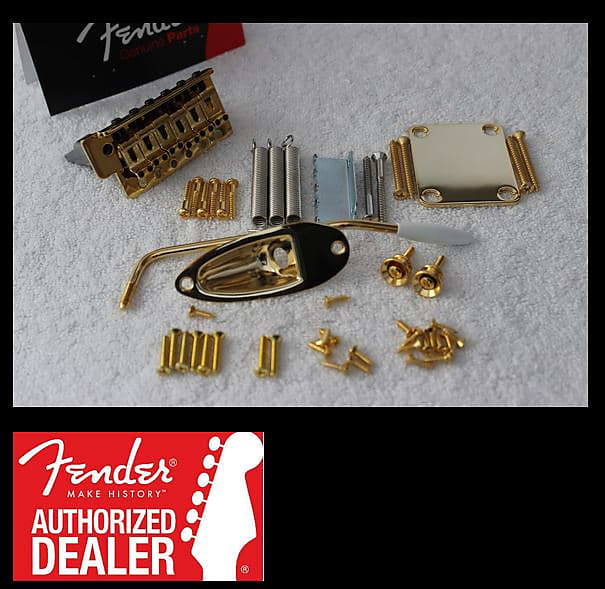 FENDER Stratocaster GOLD 2 1/16" Strat Hardware Kit - NEW Strat Hardware