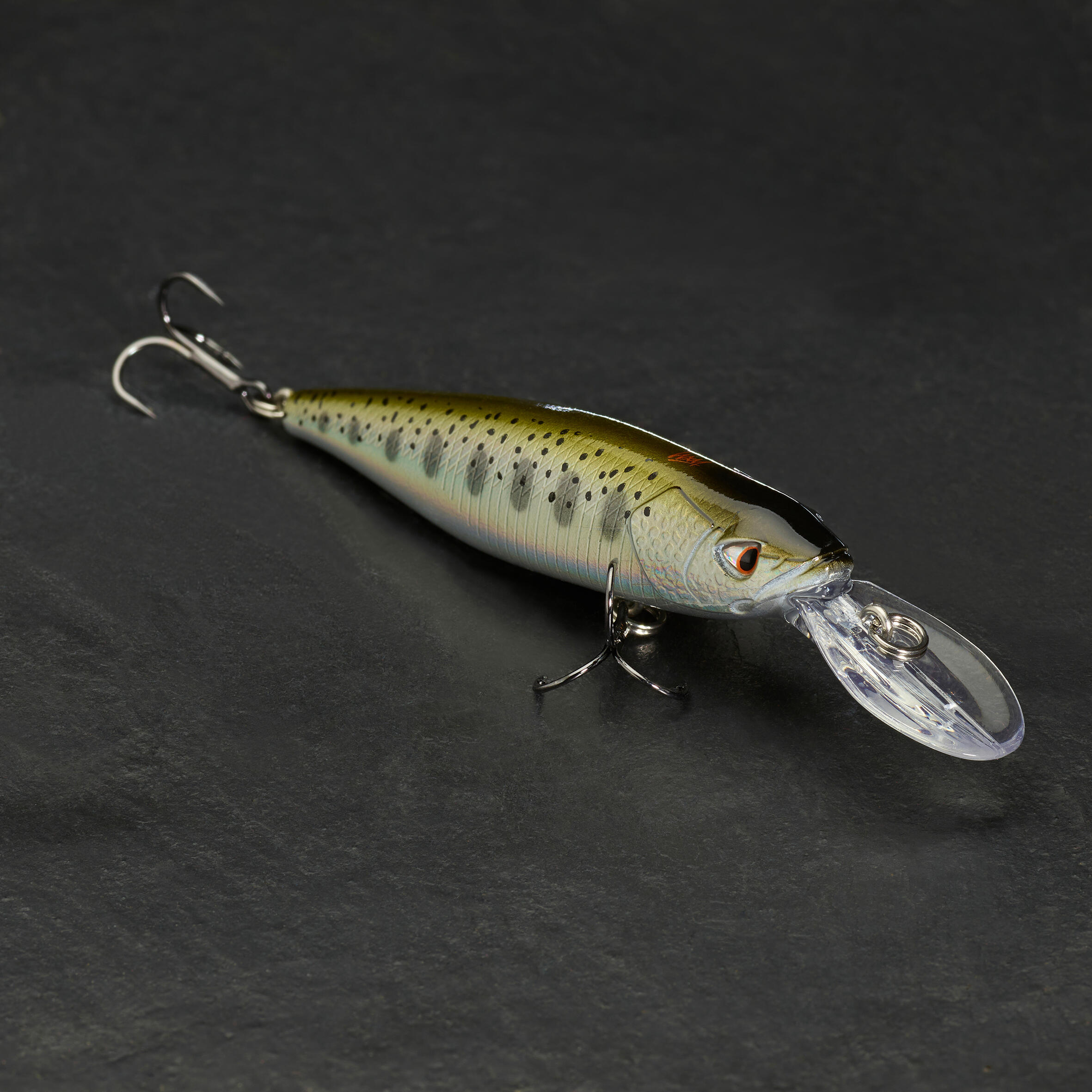 Jerkwobbler MINNOW WXM MNWDD 76 SP Yamame CAPERLAN, light gray/black