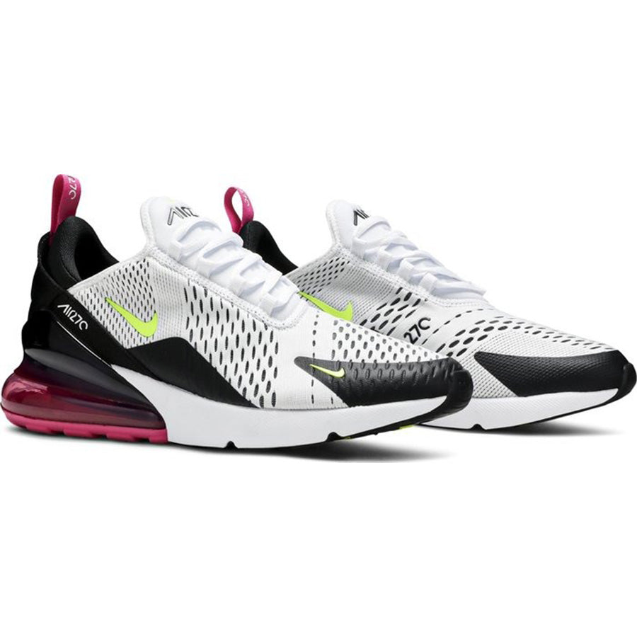 Nike Air Max 270 'Volt Fuchsia' sneakers, white/multicolor