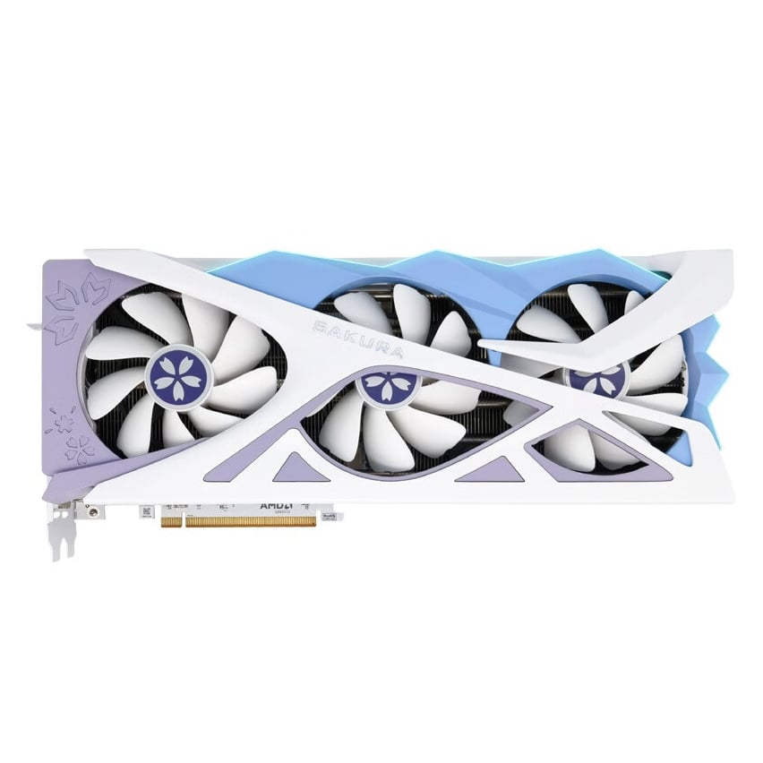 Video card Yeston RX 7700 XT Sakura Hitomi, 12GB, white