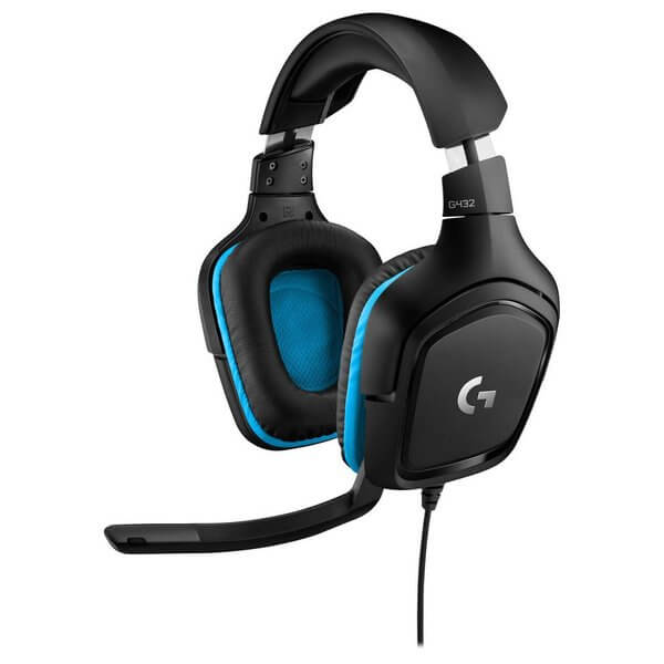 Logitech G432 Gaming Headset, Black