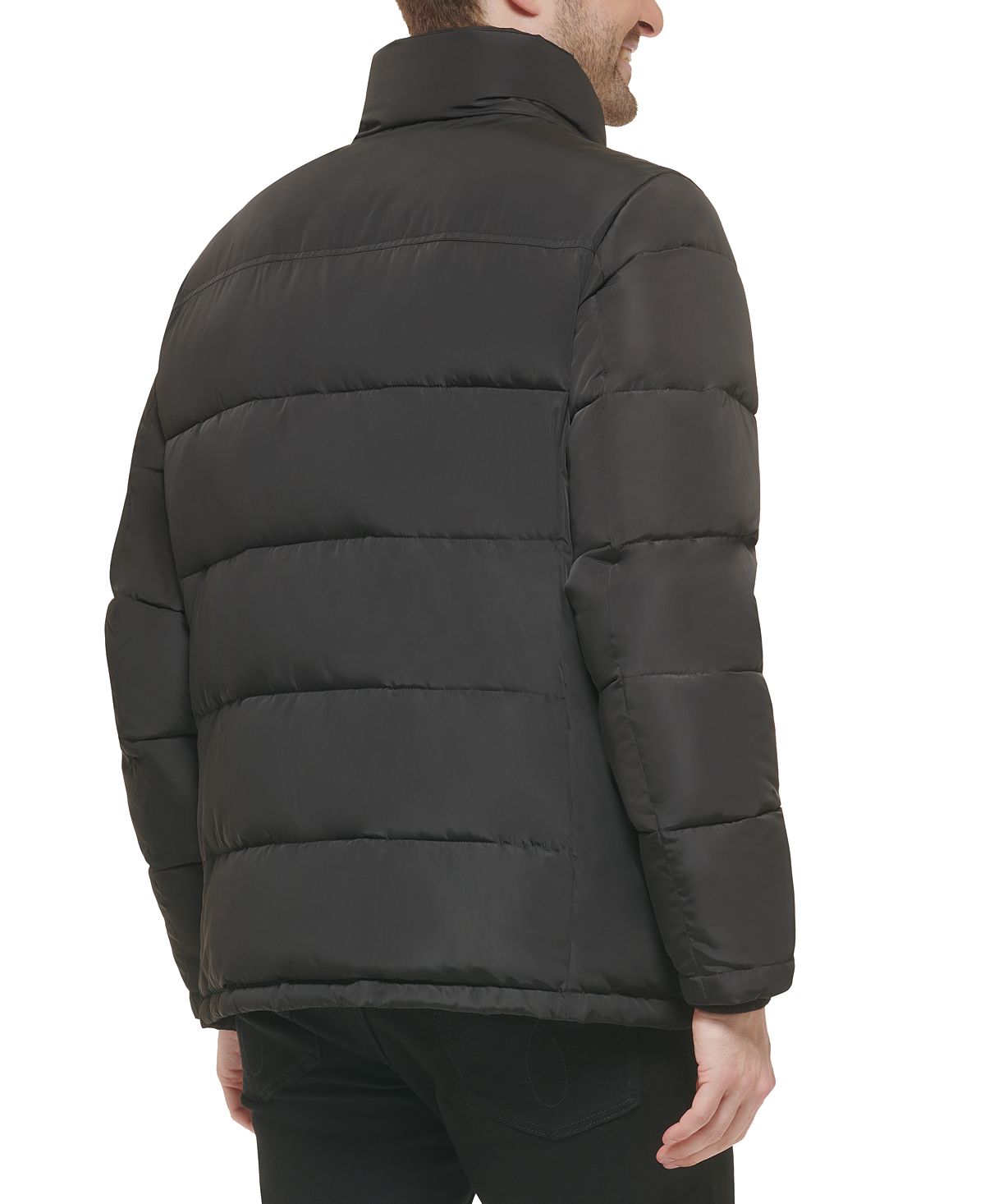 Men's Bib Down Jacket Created for Macy's Calvin Klein, Black