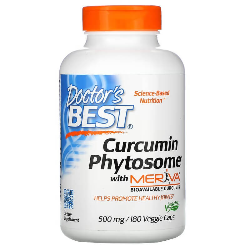 Phytosome Doctor's Best Curcumin with Meriva, 500 mg, 180 capsules