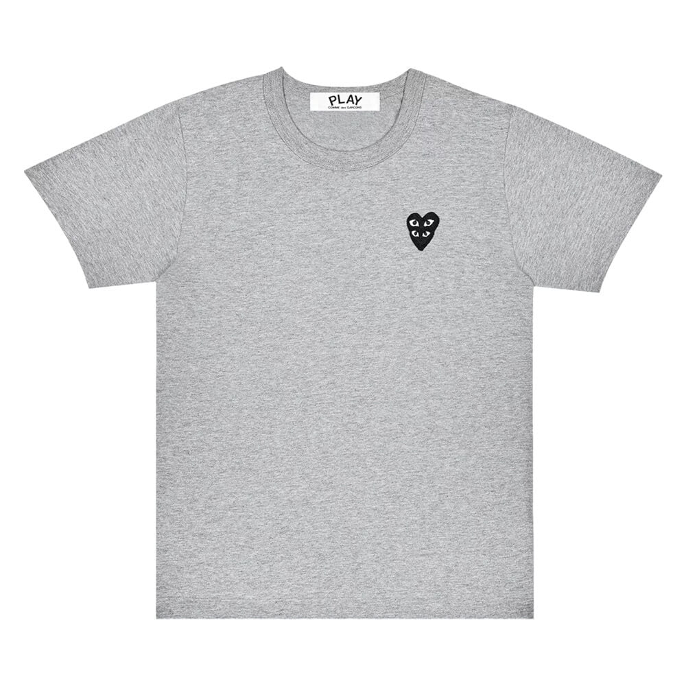 T-shirt Comme des Garçons PLAY Stacked Heart Short-Sleeve, gray