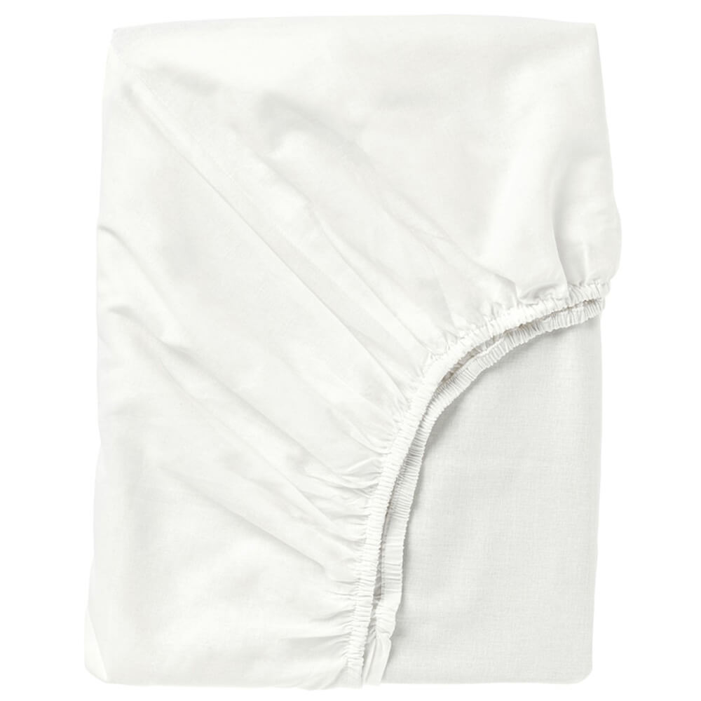 Fitted sheet Ikea Fargmara 160x200 cm, white