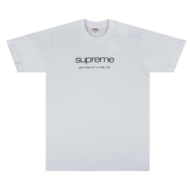 تي شيرت Supreme Shop باللون الأبيض