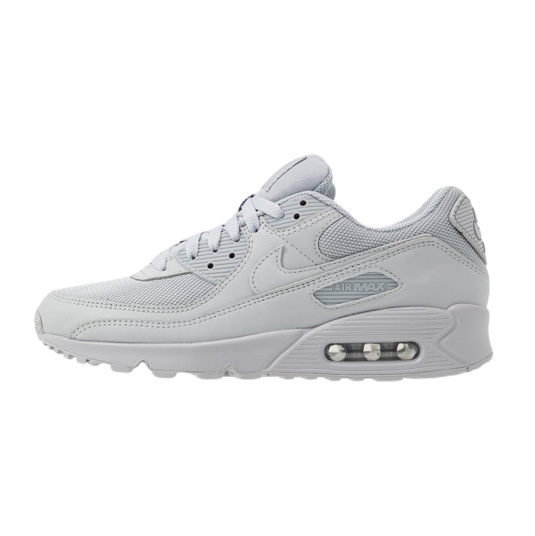 Nike Air Max 90 Round Toe Trainers, Gray