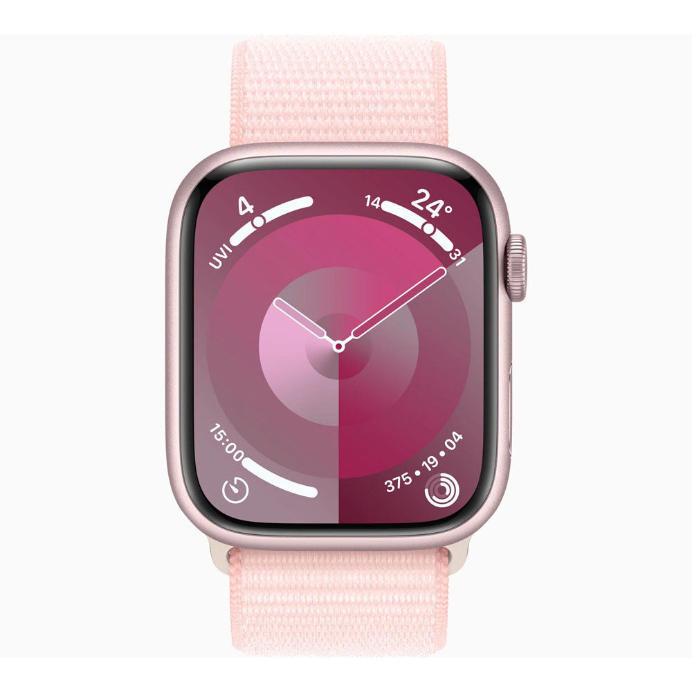 Smartwatch Apple Watch Series 9 (GPS), 41mm, Pink Aluminum Case/Pink Sport Loop - Onesize