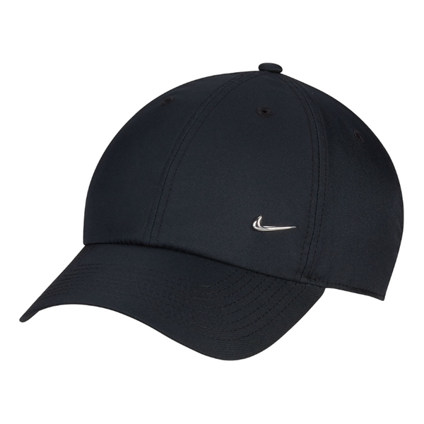 قبعة Nike Dri-FIT Club Metall-Swoosh Logo باللون الأسود، أسود