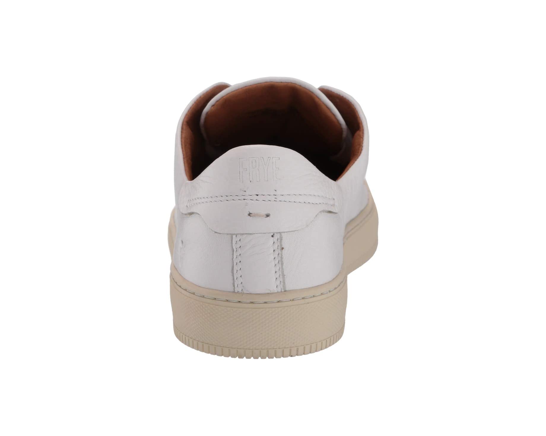 Astor Low Lace Frye Sneakers, White Downed Cow