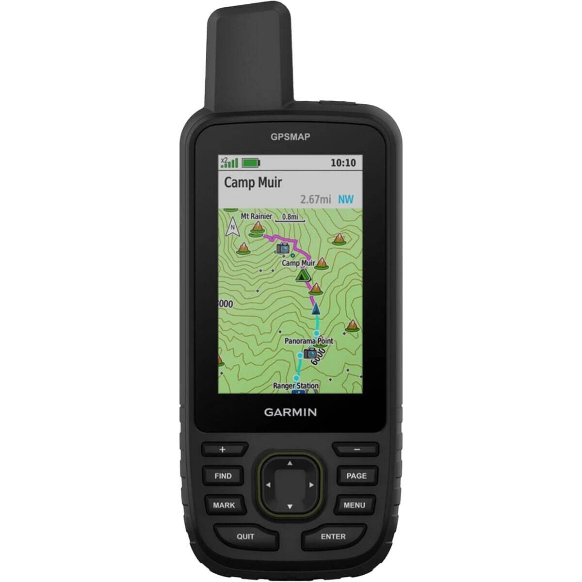 جهاز الملاحة Garmin GPSMAP 67، أسود/أخضر