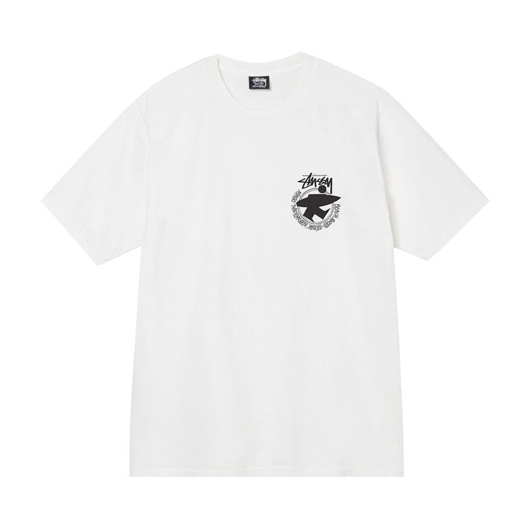 Stussy Beach Roots Pigment Dyed Tee 'Natural', white