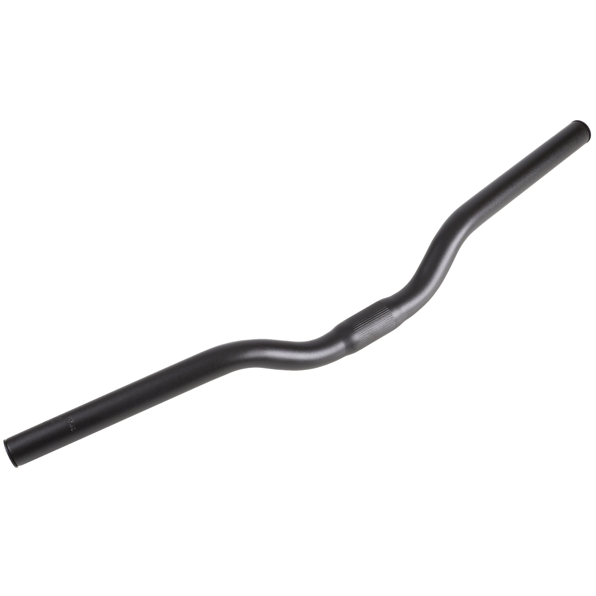 Bicycle handlebar with a diameter of 25.4 mm and a length of 540 mm, black BTWIN, black