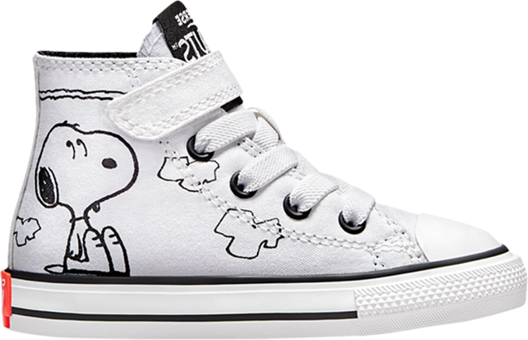 Converse Peanuts x Chuck Taylor All Star Easy-On High TD Snoopy and Woodstock Sneakers, White