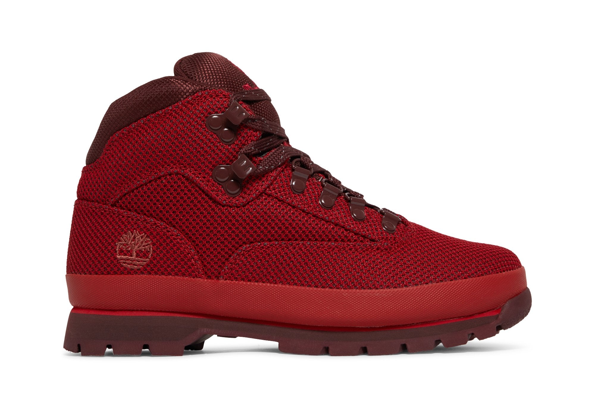 حذاء Euro Hiker Mid Timberland باللون الأحمر