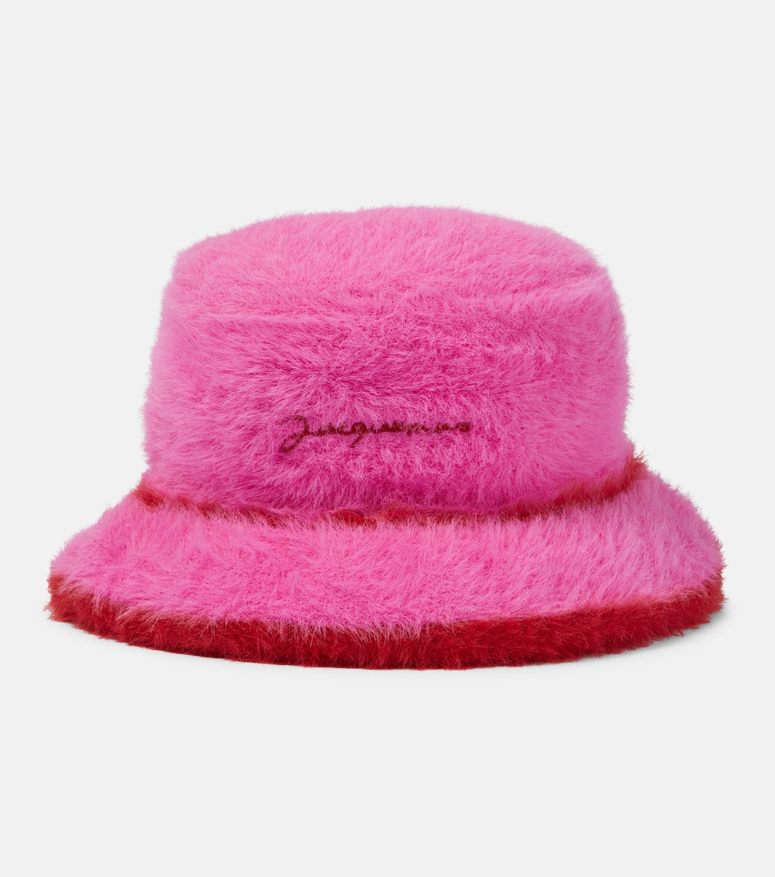 Le Bob Neve Jacquemus faux fur bucket hat, pink