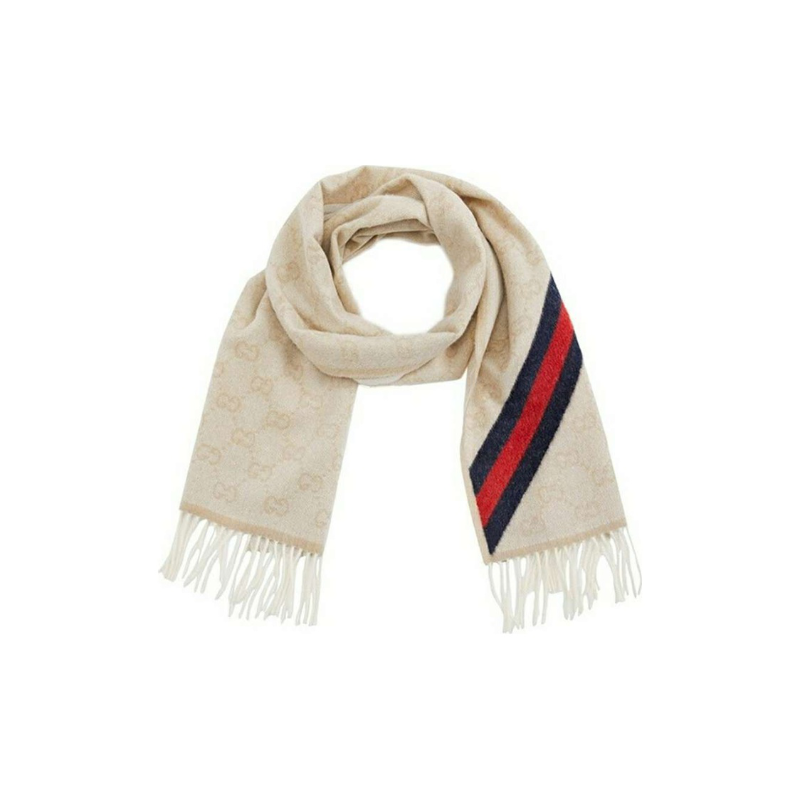 Gucci Unisex Scarf, Light Beige