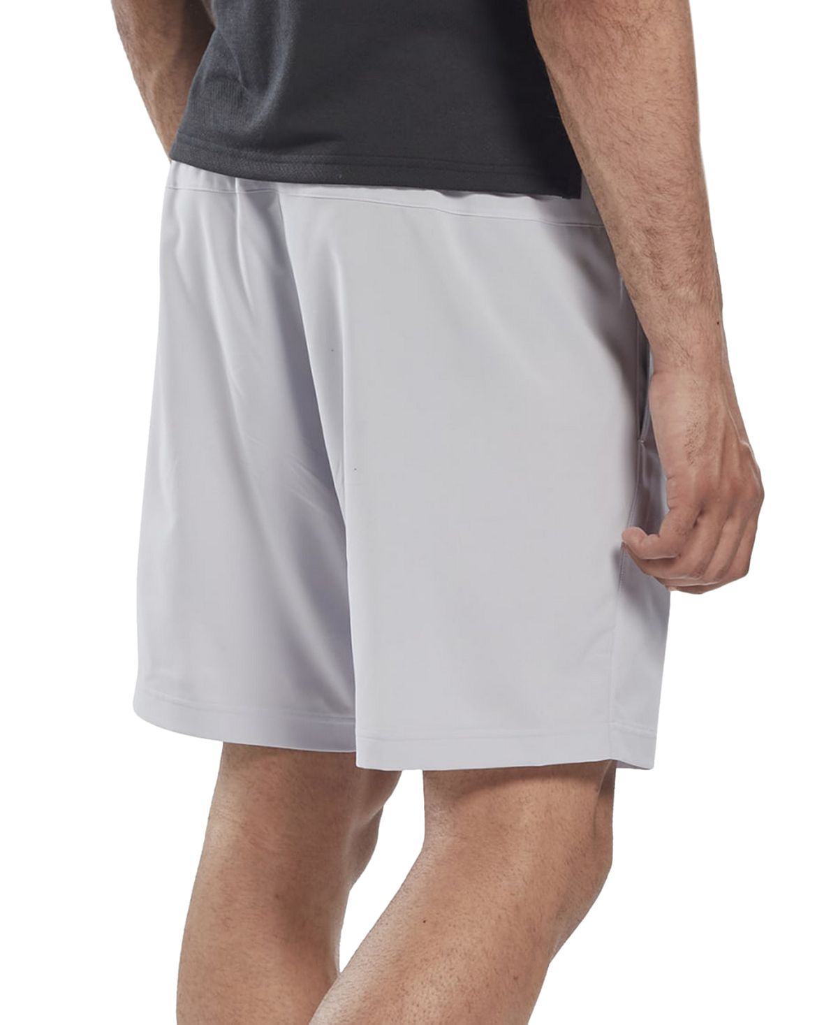 Reebok Men's Regular Fit Moisture Wicking 9 Drawstring Shorts, Gray