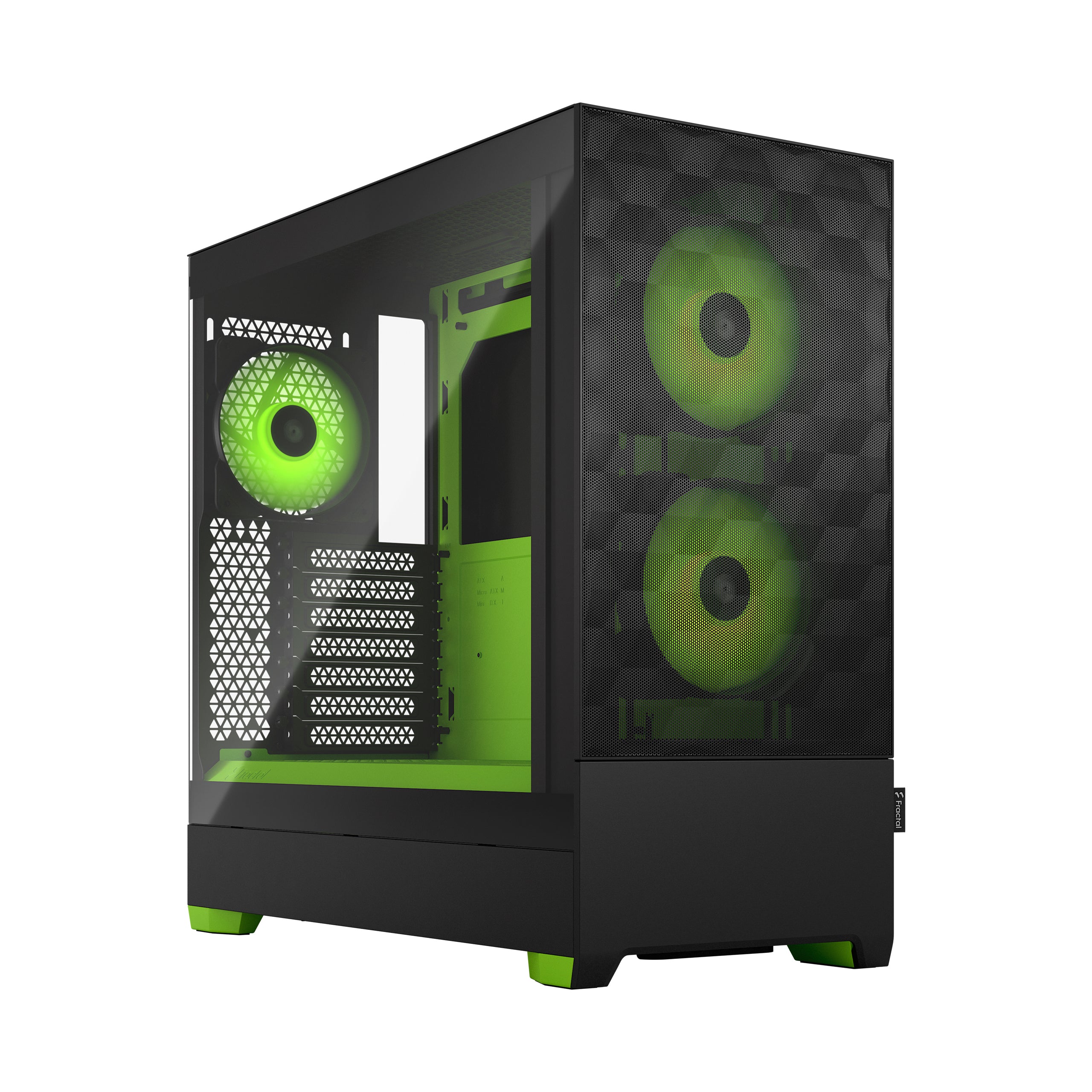 Fractal Design Pop Air RGB Case, Mid Tower, Black/Green