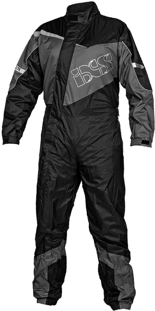 Rain suit IXS 1.0 1-Tailer for motorcycle, black-gray