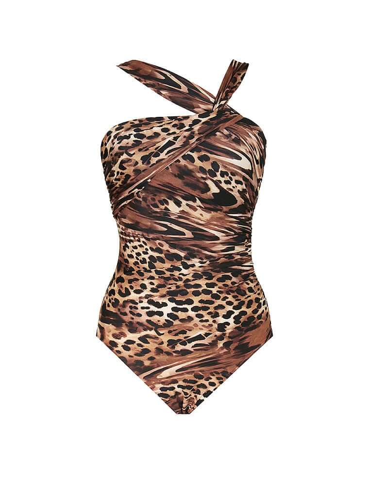 Victoria's Secret Ocicat Europa One-piece Swimsuit, Black Multi