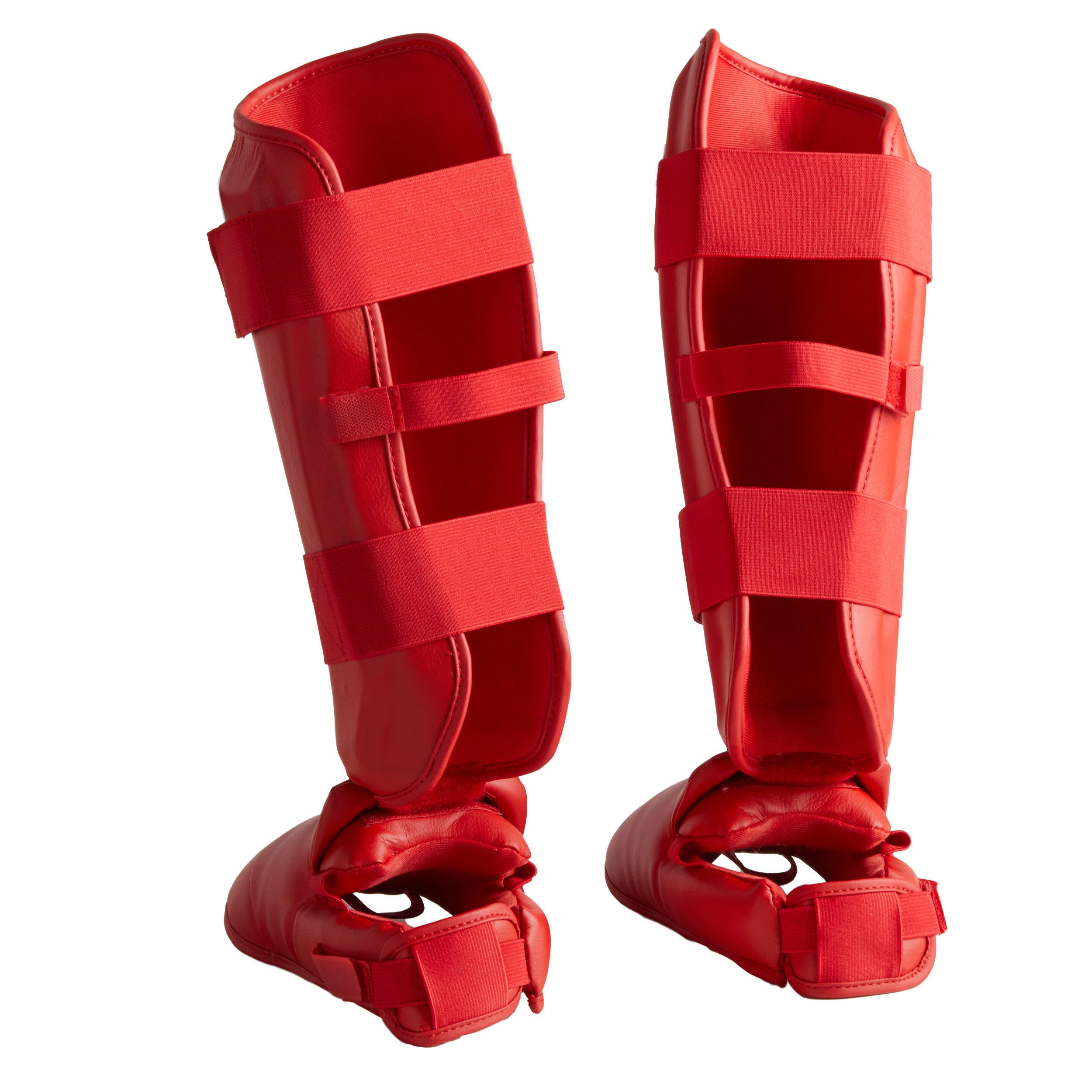 Outshock Karate 900 shin and foot protection, red