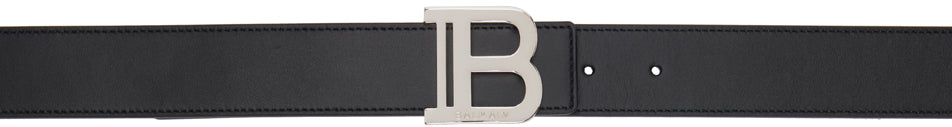 Balmain Black Calfskin Belt