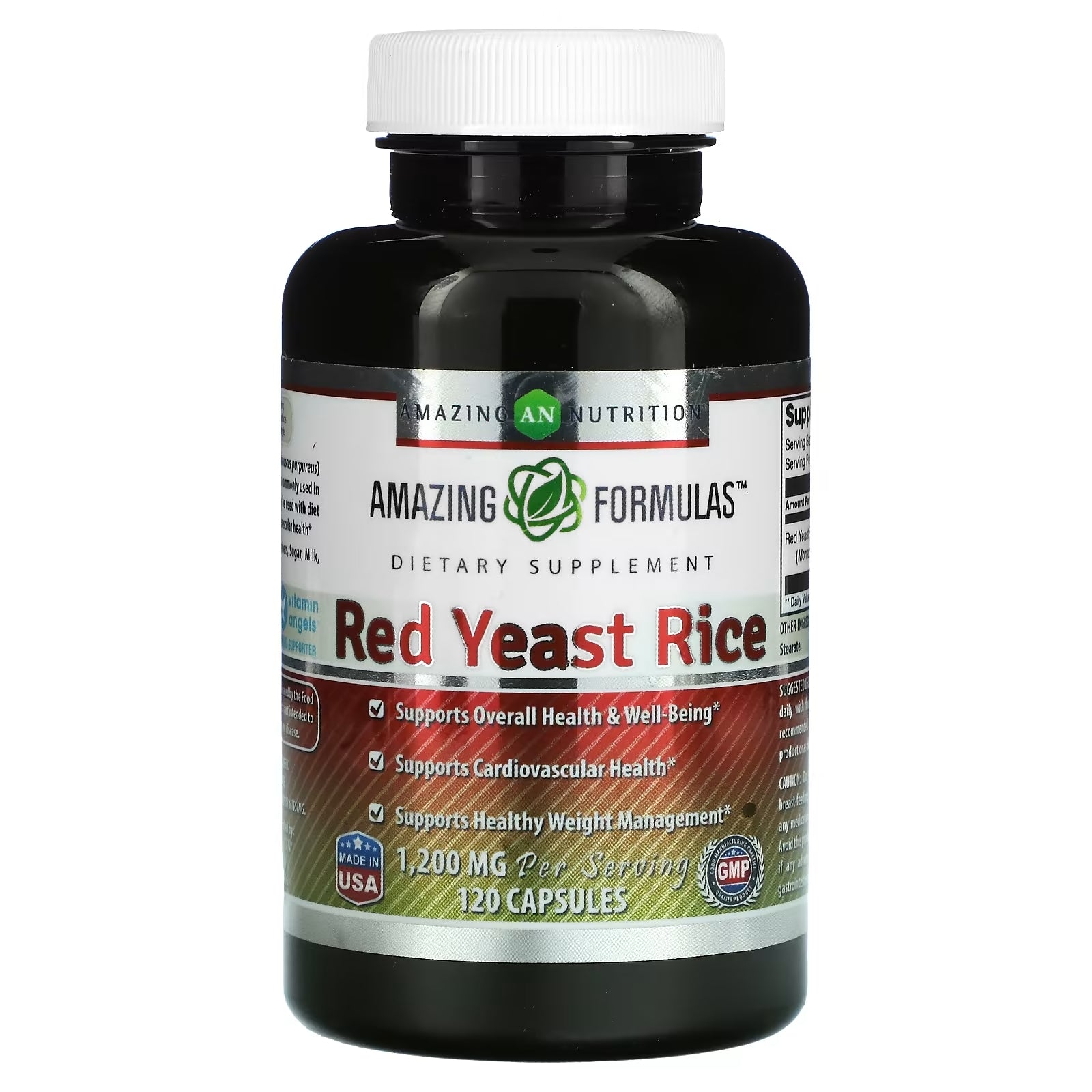 Amazing Nutrition Red Yeast Rice, 120 Capsules