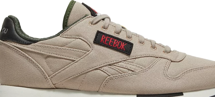 Ghostbusters x classic leather 'khaki flight suit' Reebok sneakers, tan