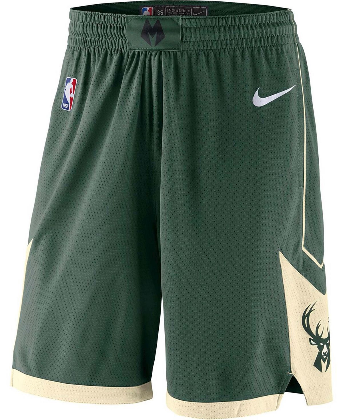 شورت نايكي سوينغمان للرجال باللون الأخضر من Milwaukee Bucks Icon Edition 2019/20، باللون الأخضر