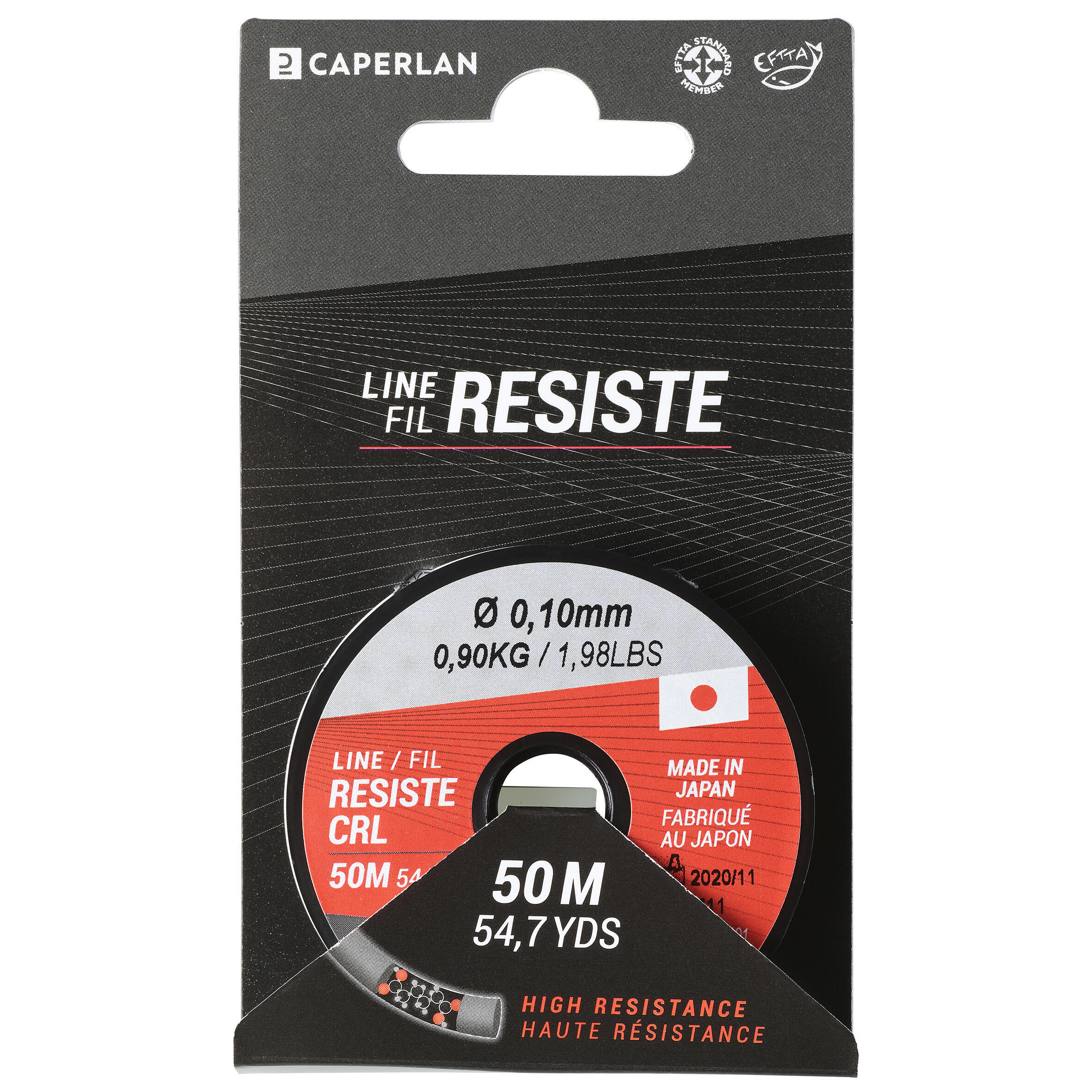 Main line Monofilament Line Resist 50 m 0.1 mm CAPERLAN