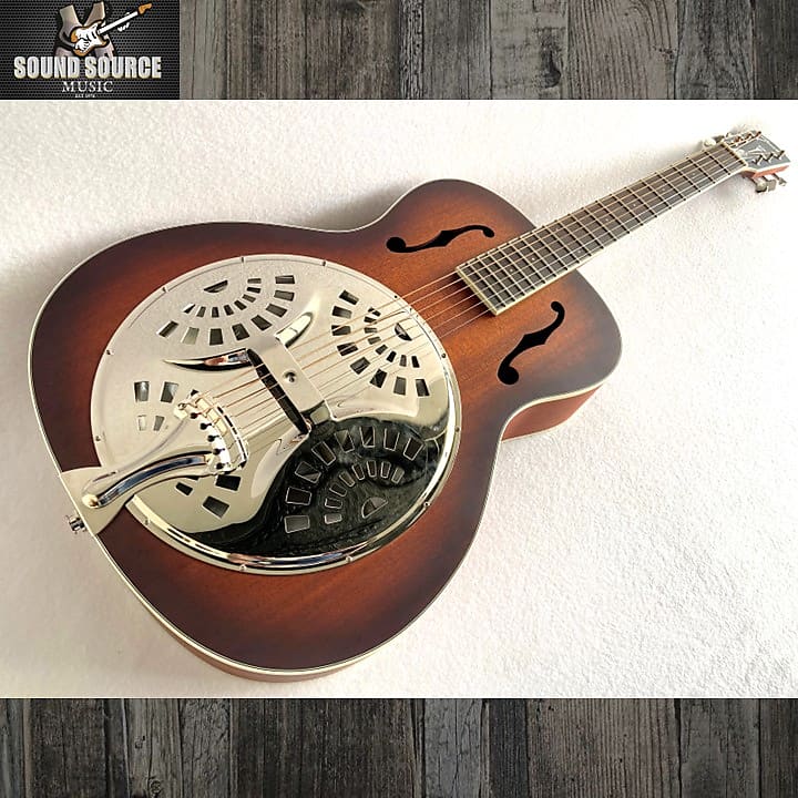 جيتار أكوستيك Fender PR-180e Resonator مع حقيبة صلبة - Burst