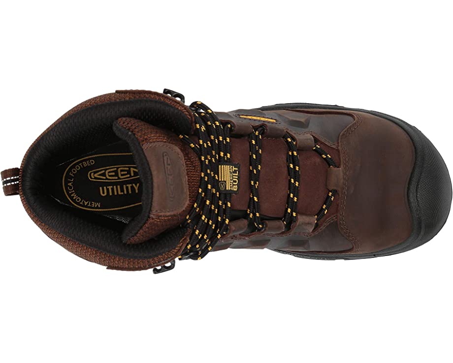 حذاء Dover WP KEEN Utility مقاس 6 بوصات، لون الأرض الداكنة