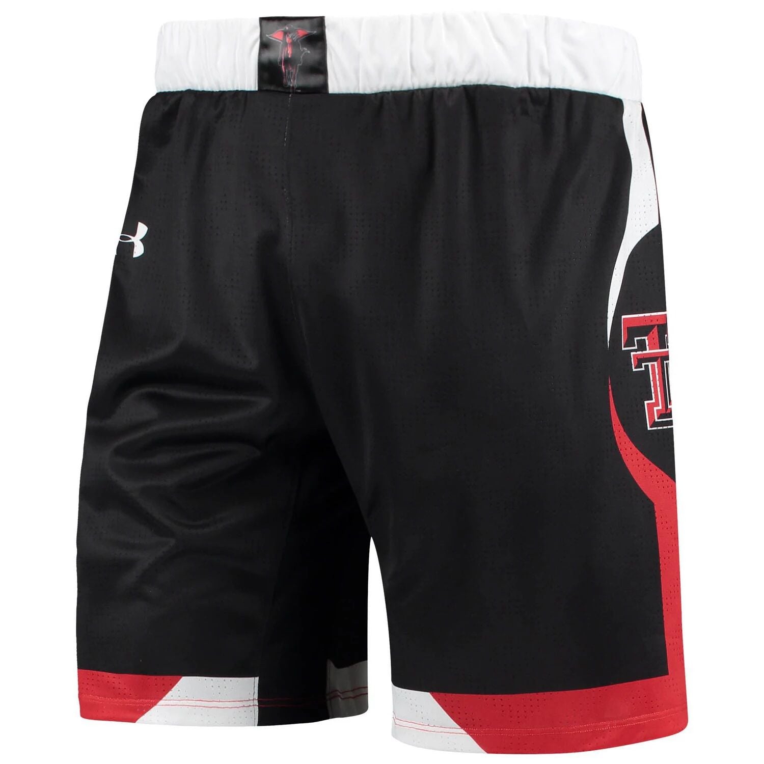 شورت كرة السلة للرجال باللون الأسود من فريق Texas Tech Red Raiders من Under Armor