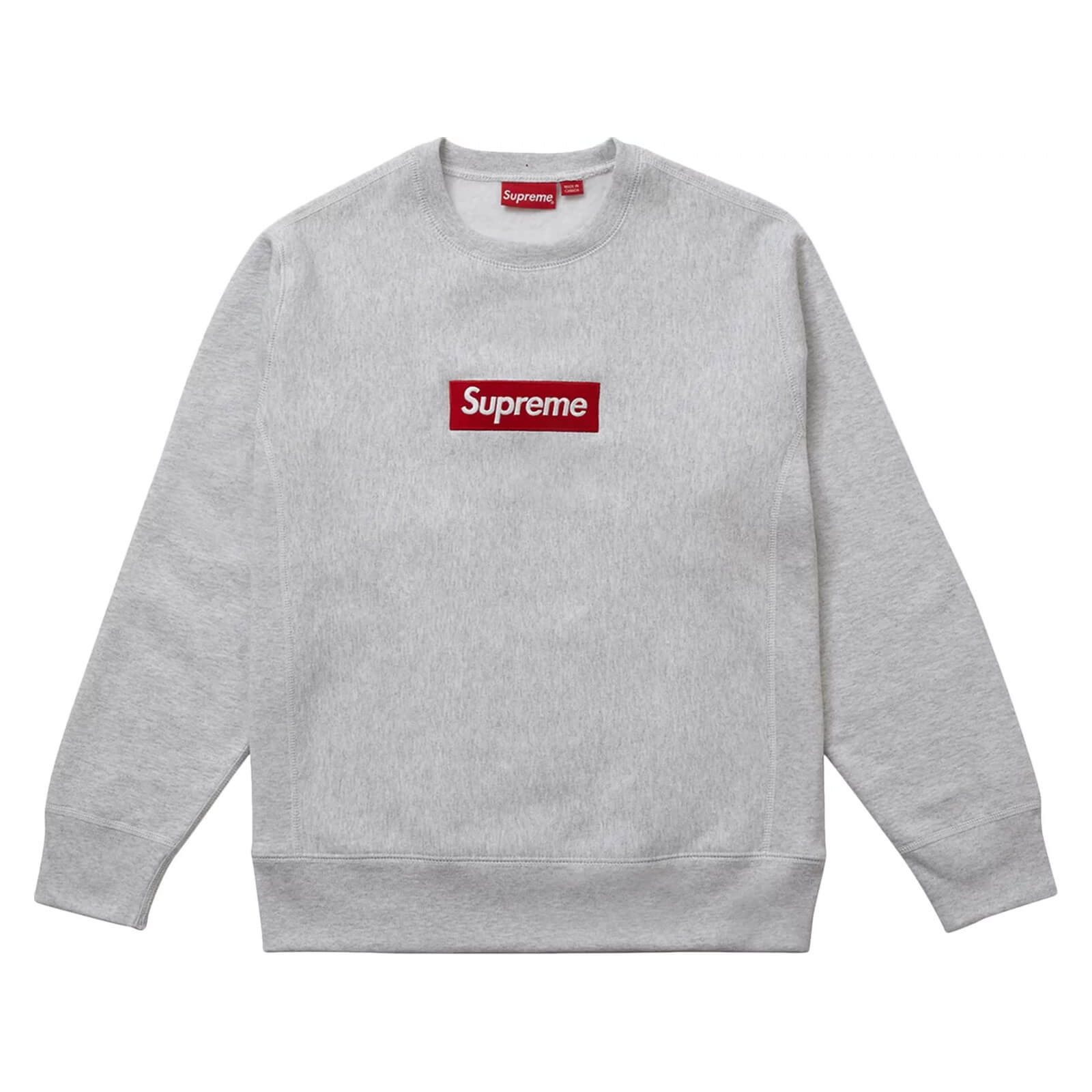 سويت شيرت Supreme Box Logo باللون الرمادي