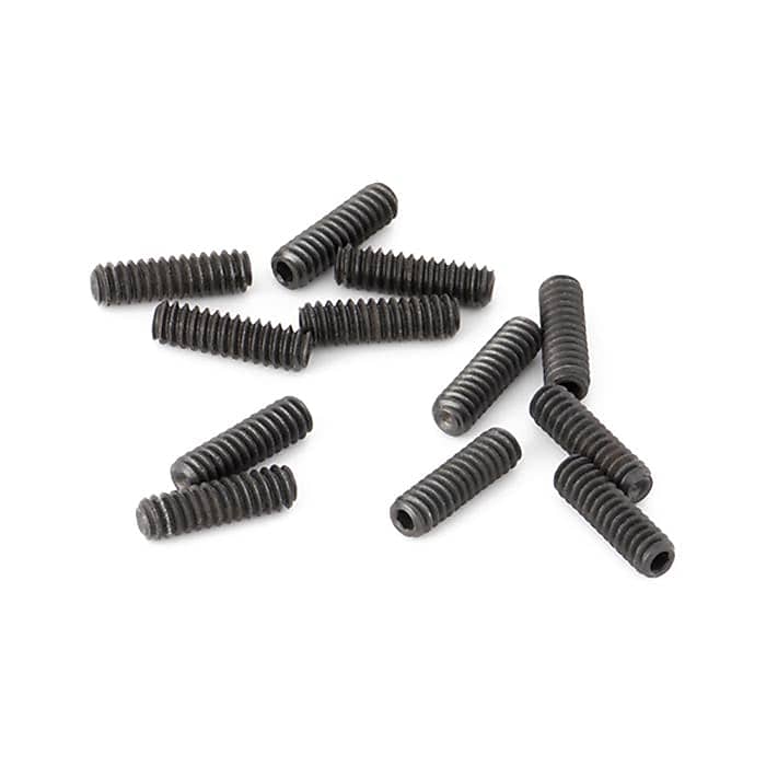 Fender American Deluxe/American Series Saddle Height Adjustment Screws, Short 4-40 X 3/8" Hex Head, American Deluxe/American Series Tele Saddle Height Adjustment Screws, Short 4-40 X 3/8" Hex, Black (12)