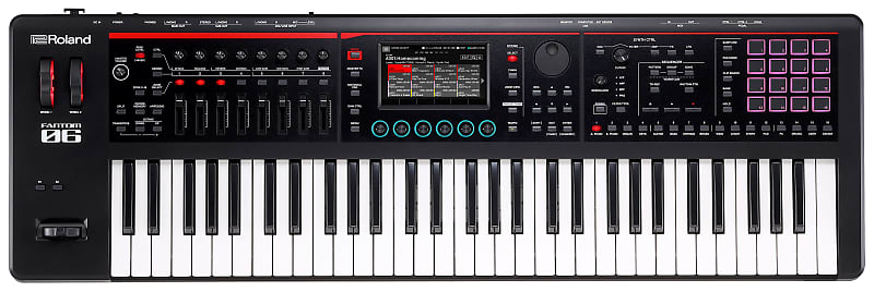 لوحة مفاتيح محطة عمل Roland FANTOM-06 ذات 61 مفتاحًا - متوفرة لوحة مفاتيح محطة عمل FANTOM-06 ذات 61 مفتاحًا