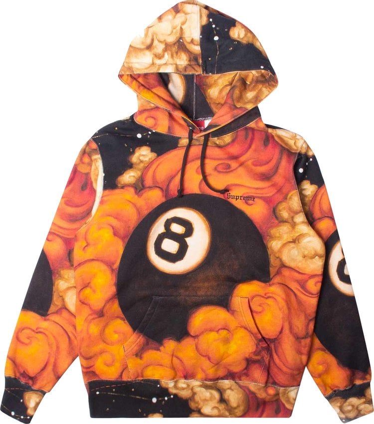 Supreme Martin Wong 8-Ball Hooded Sweatshirt 'Multi', Multicolor