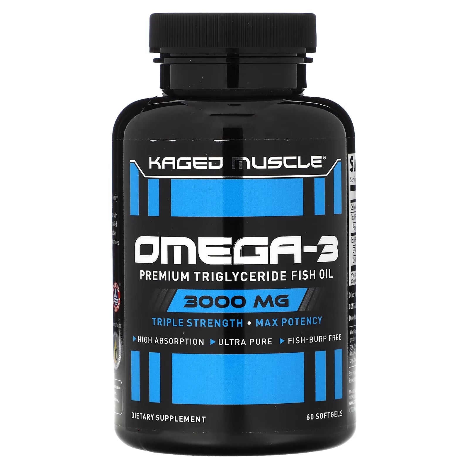 Omega-3 Kaged with Premium Triglycerides, 1500 mg, 60 Softgels