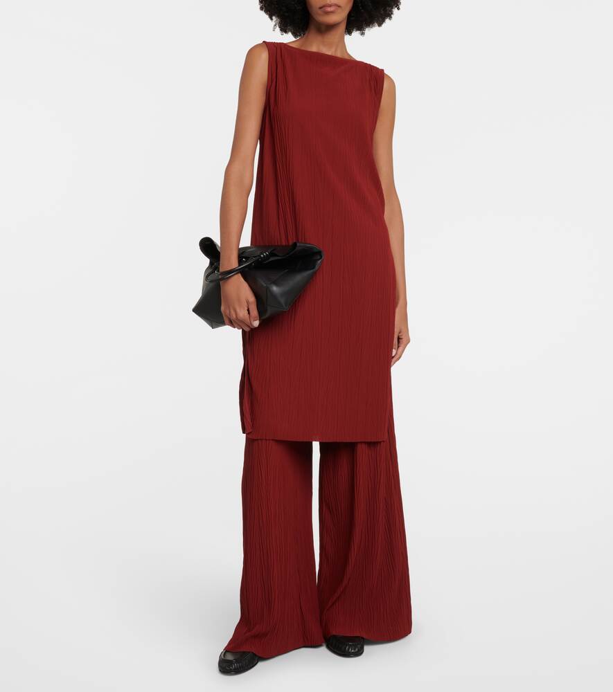 Alfonsa wide-leg trousers in MAX MARA jersey, red