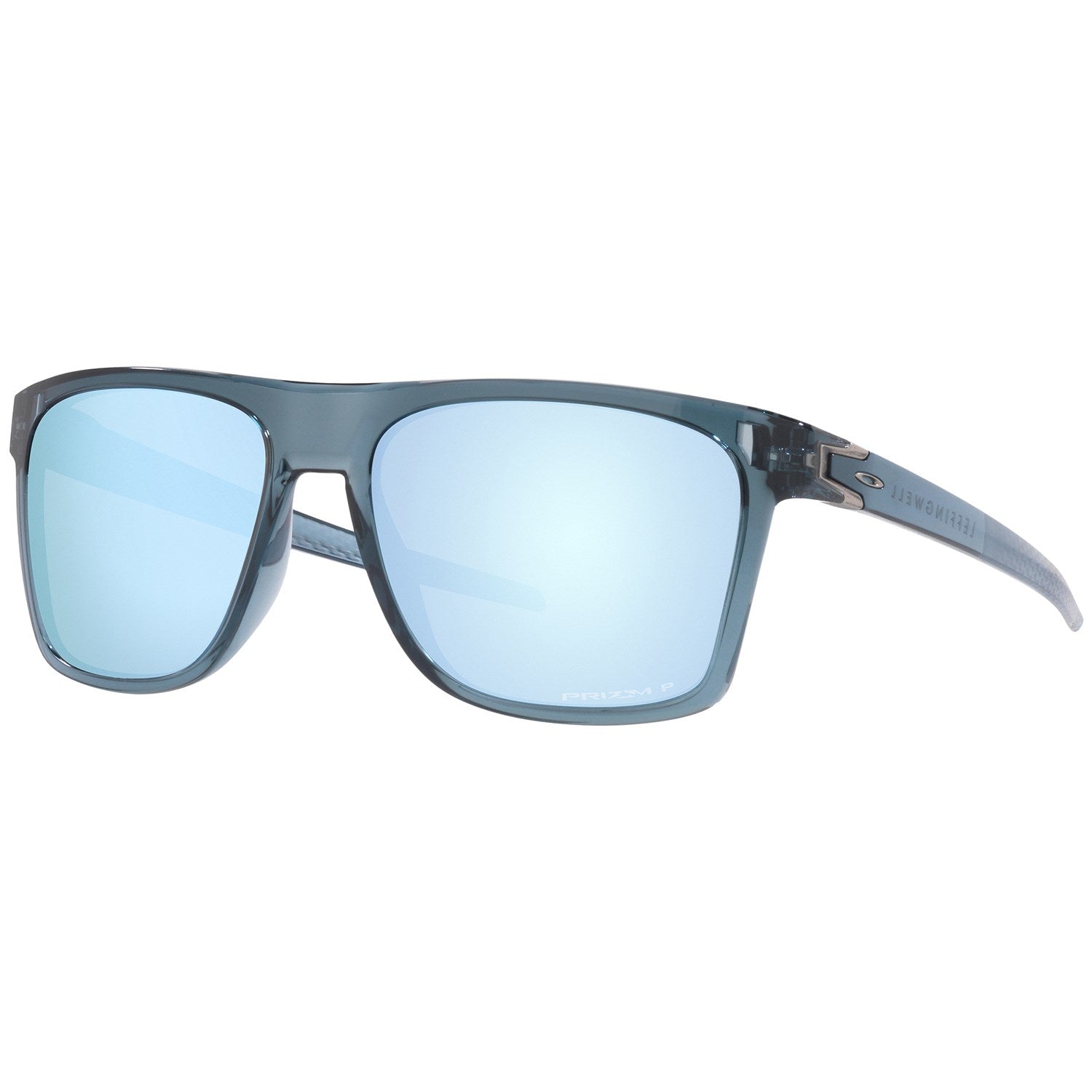 نظارات شمسية Oakley Leffingwell باللون الأسود الكريستالي/Prizm Deep Water Polarized