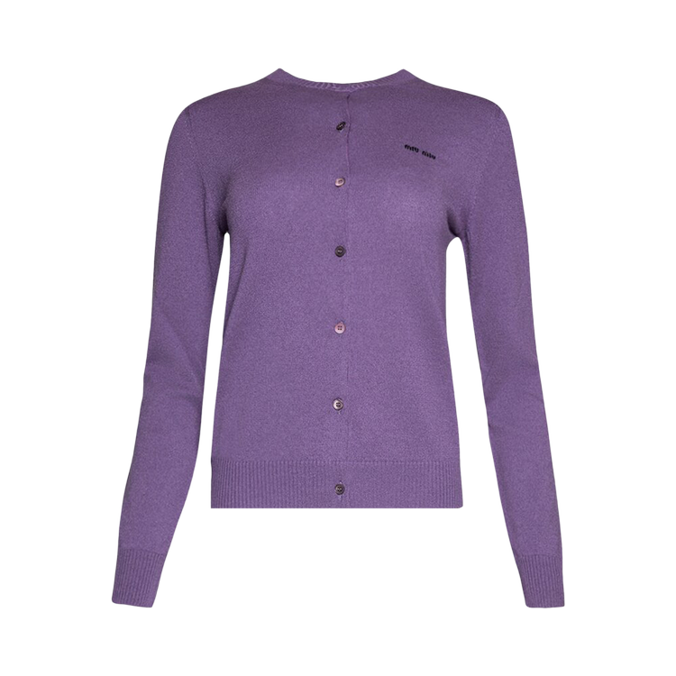 Miu Miu Cashmere 'Malva' cardigan, purple