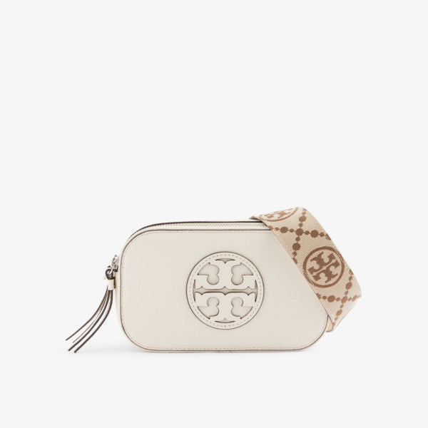 Miller Mini Crossbody Bag with Tory Burch Signature Strap, Ivory