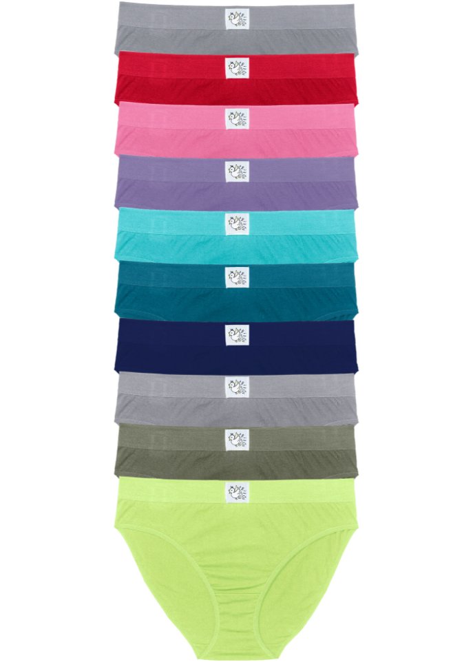 Briefs (pack of 10 pcs) Bpc Bonprix Collection, multicolor