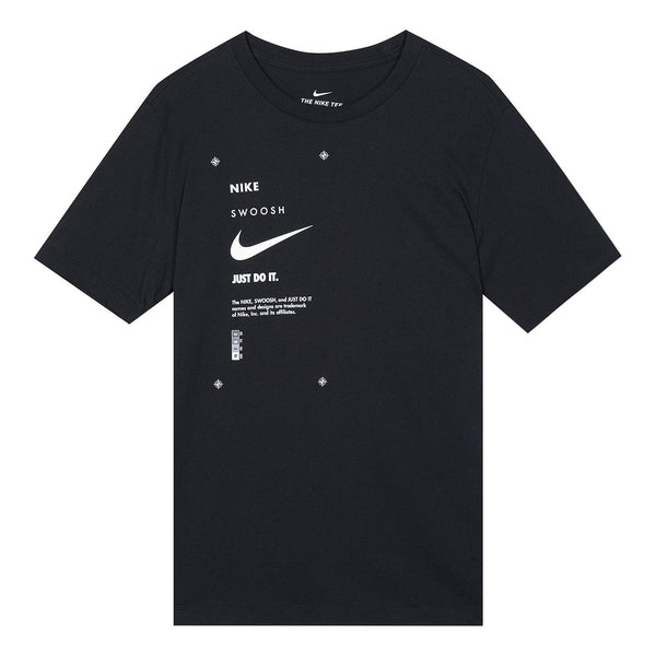 تي شيرت Nike AS للرجال من Nike Sportswear SWSH Club Tee باللون الأسود، أسود