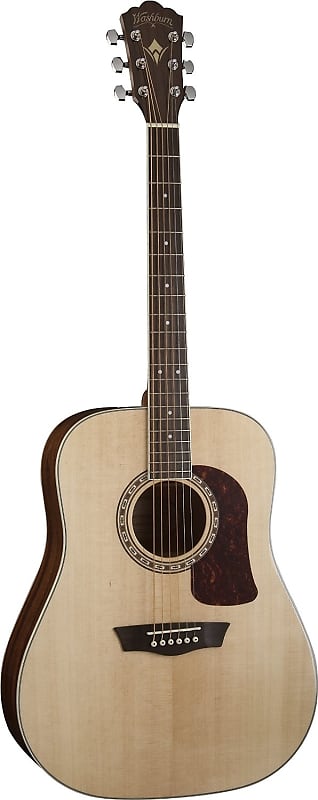 Washburn HD10S Heritage Series Dreadnought Acoustic Guitar - Natural Gloss