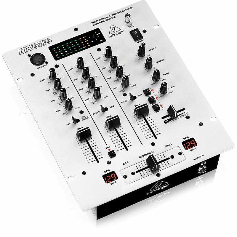 Behringer Pro Mixer DX626 3-Channel DJ Mixer