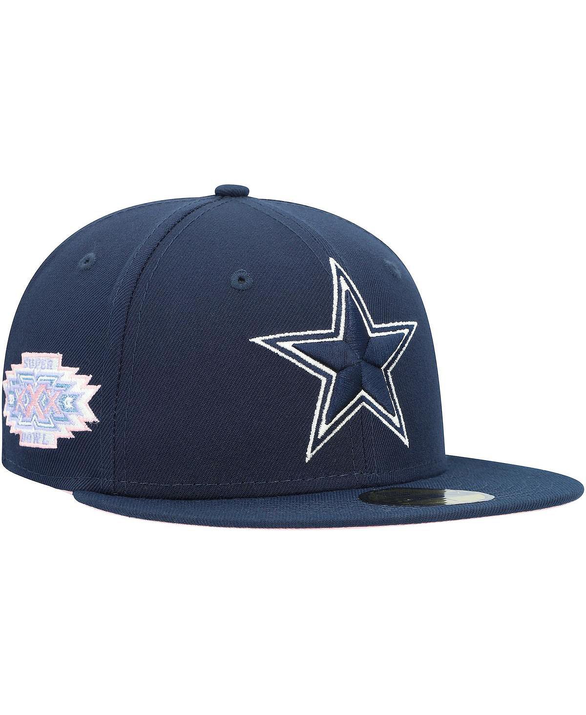 Men's Navy Blue Dallas Cowboys Super Bowl XXX Pop Sweat 59FIFTY Baseball Cap. New Era