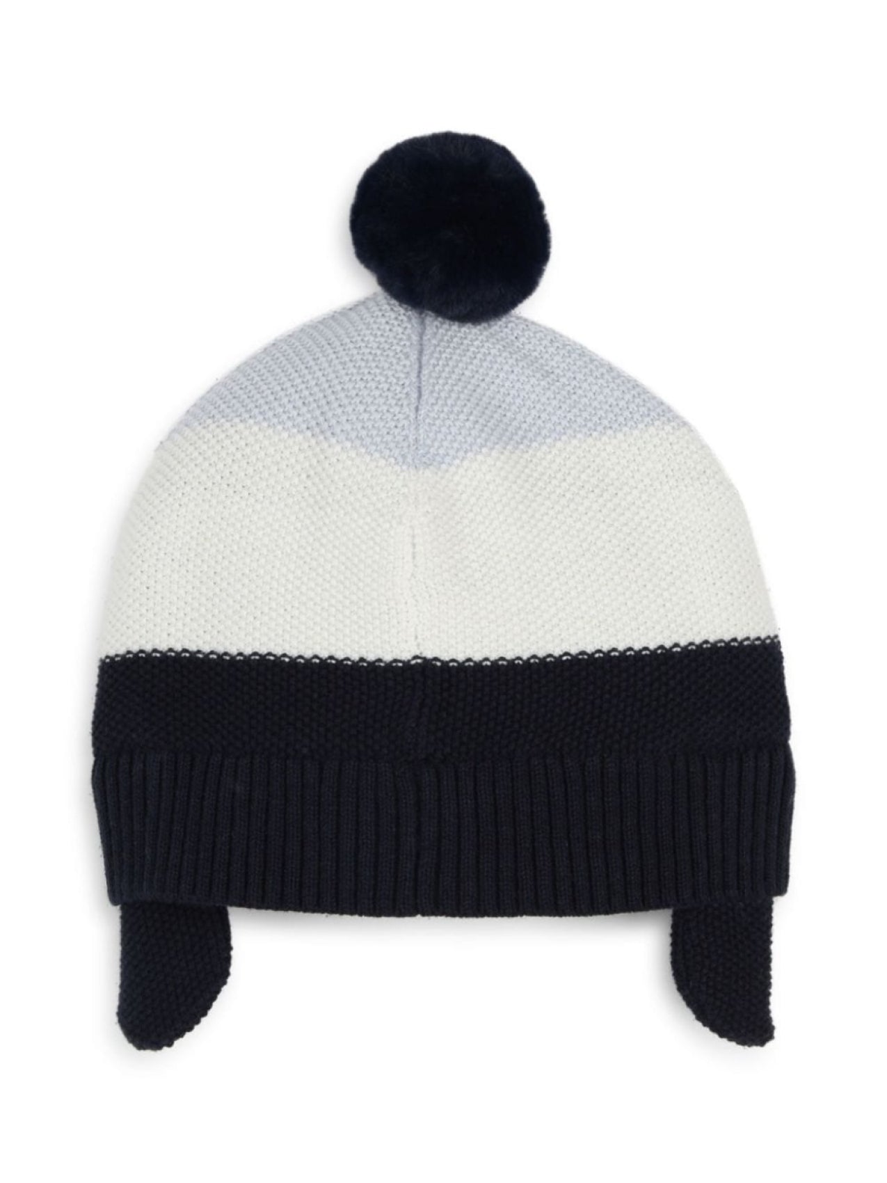 BOSS Kidswear Beanie Hat with Logo Patch, Blue